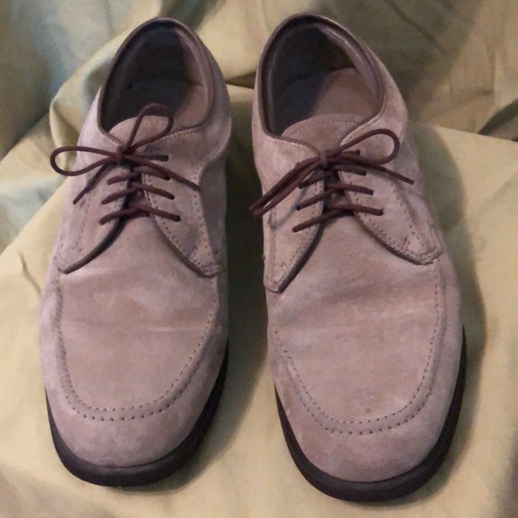 Hush Puppies Shoes - Camel/Tan Suede Hush Puppies Oxford Shoes